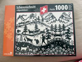 Puzzle carta.media 1000 pièces Alpenleben-Vie dans les Alpes