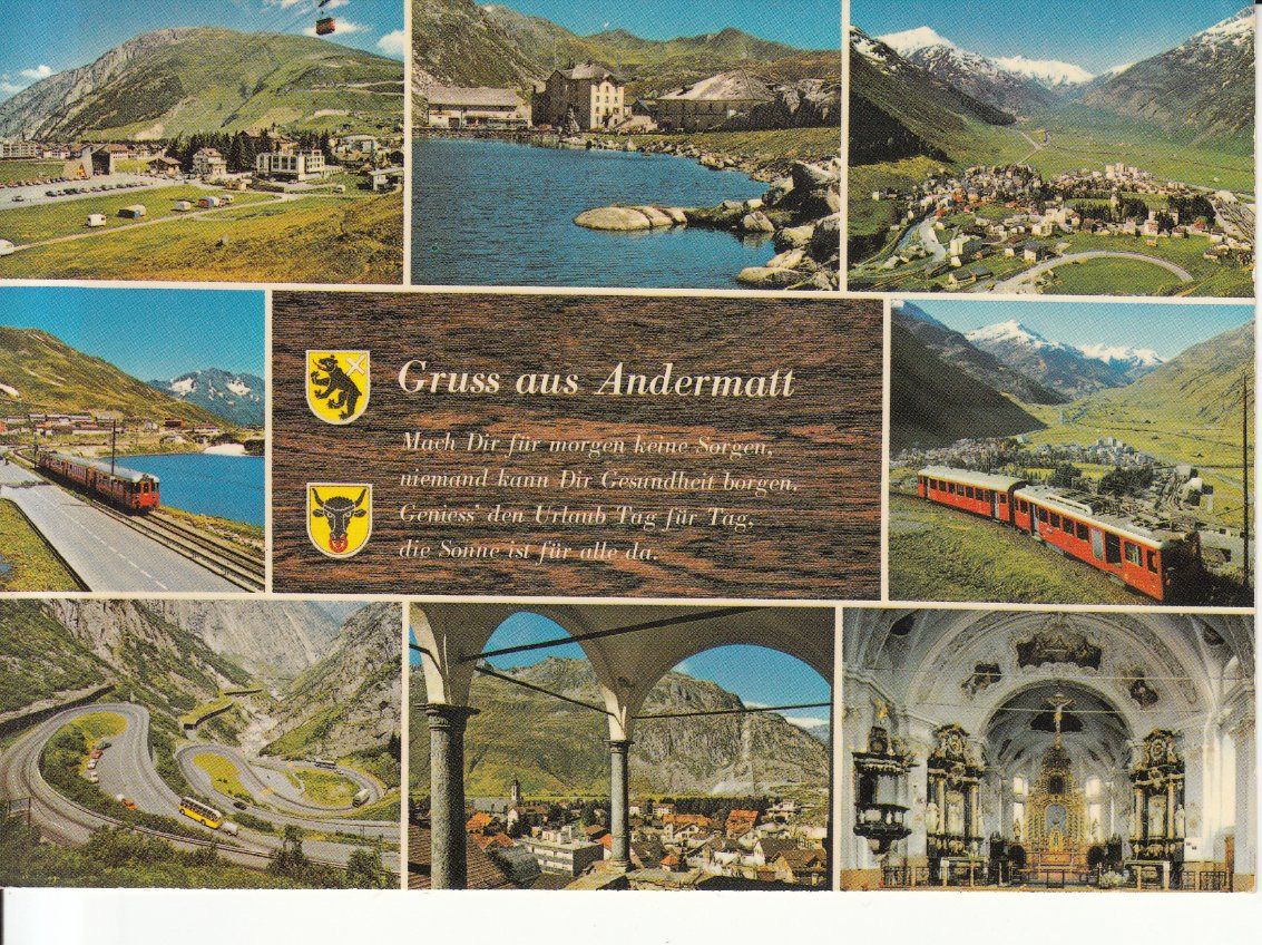 Cartoline postali: Andermatt ca. 1970 – Usato da Bürglen TG venduto da StampGraf