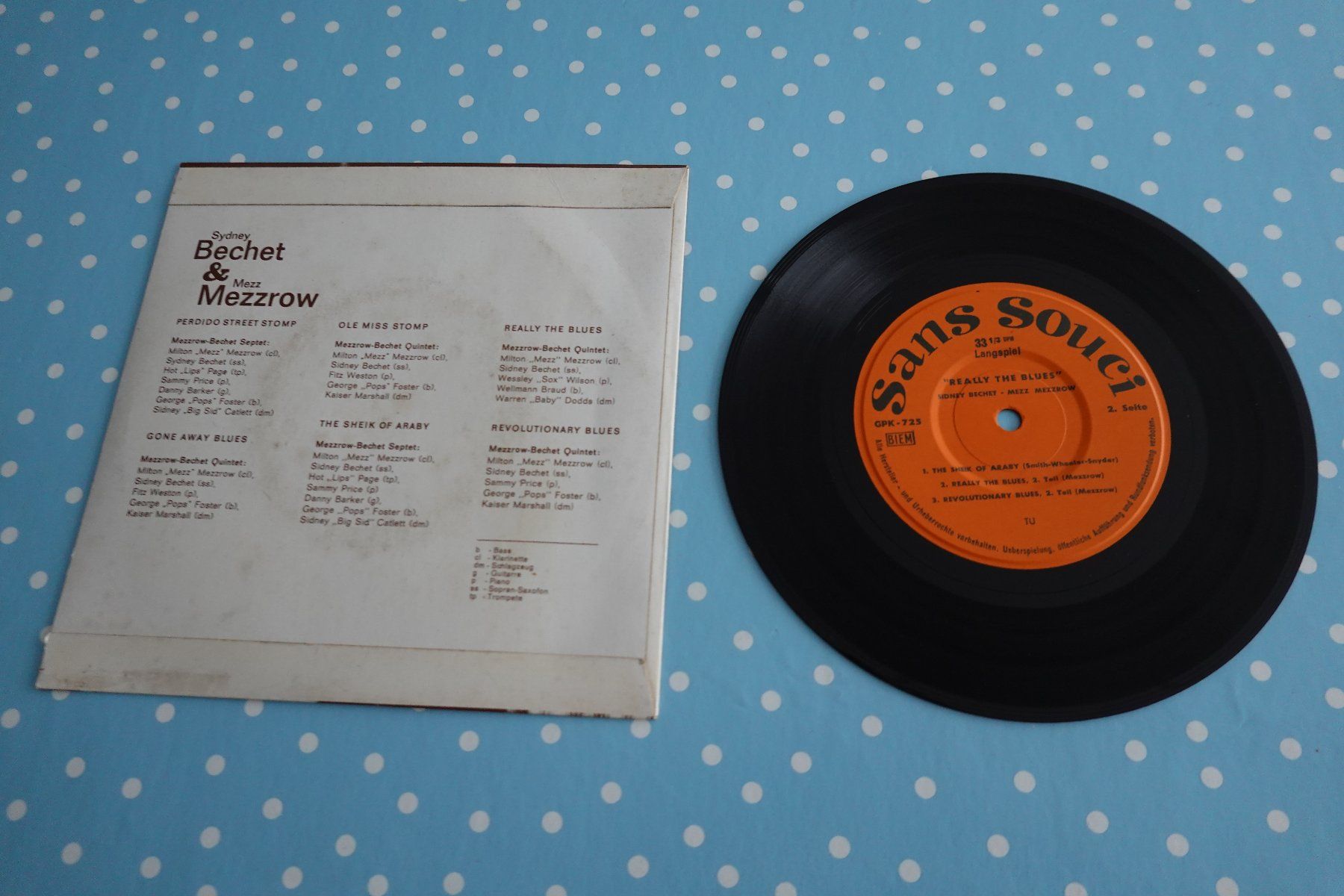 Dischi in vinile: Sydney Bechet & Mezz Mezzrow - 7" Single - Vinyl – Usato da Jona venduto da JOberg_25 2