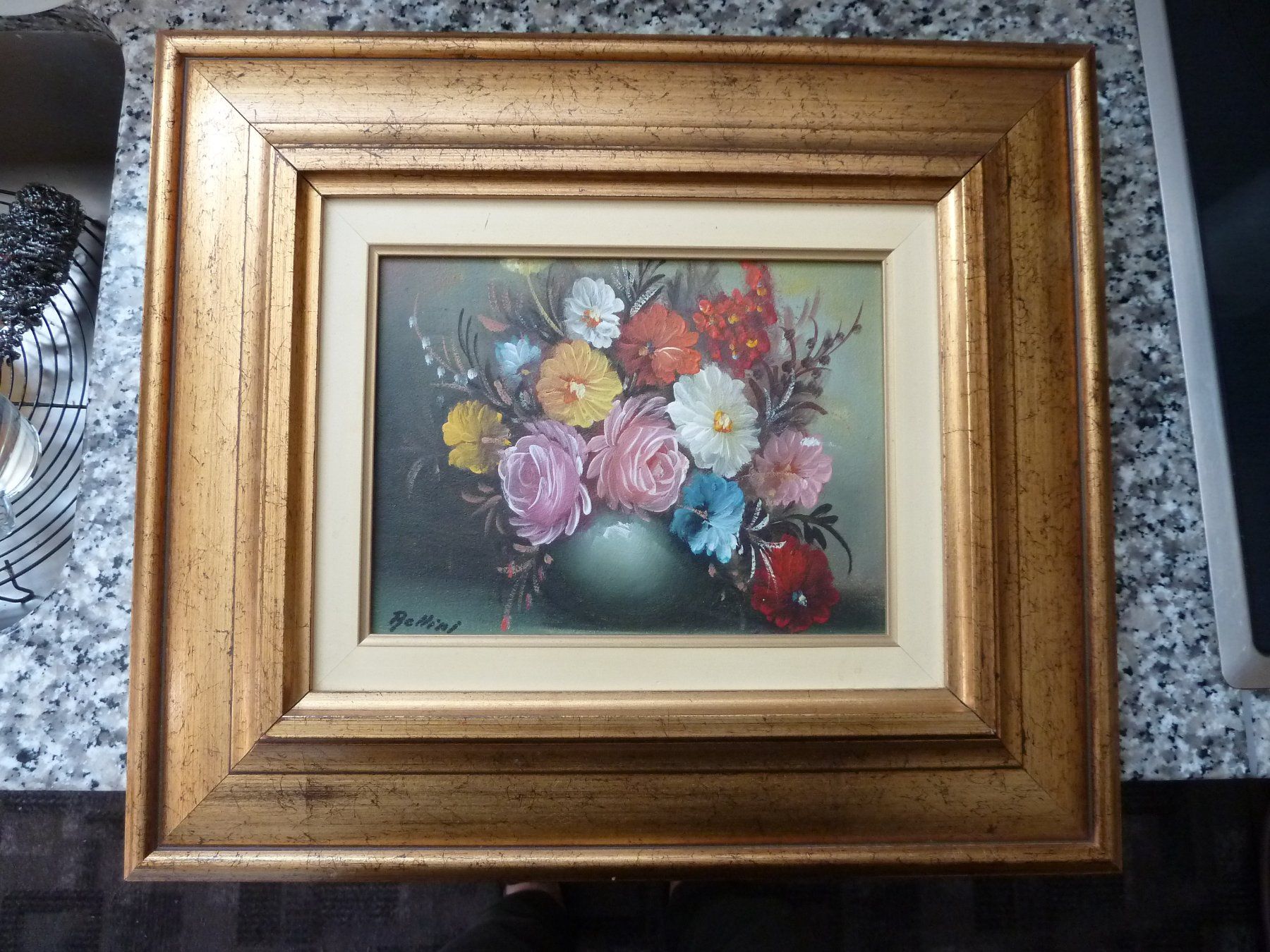 Dipinti: Bild "Blumenarrangement in einer Vase" – Usato da Weinfelden venduto da Frosch467