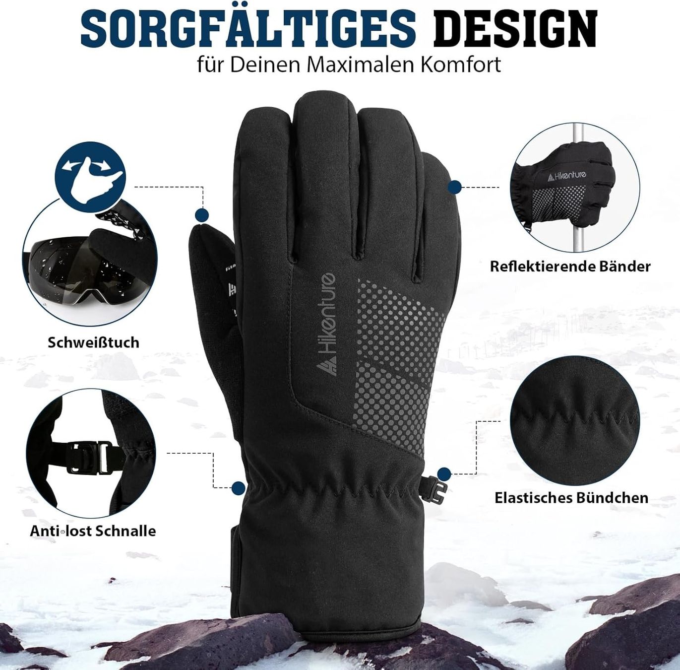 Guanti & manicotti: Winterhandschuhe- [Mit 3M Thinsulate Insulation] Gr. M – Nuovo e nell'imballaggio originale da Nuglar venduto da SaleRitter 3