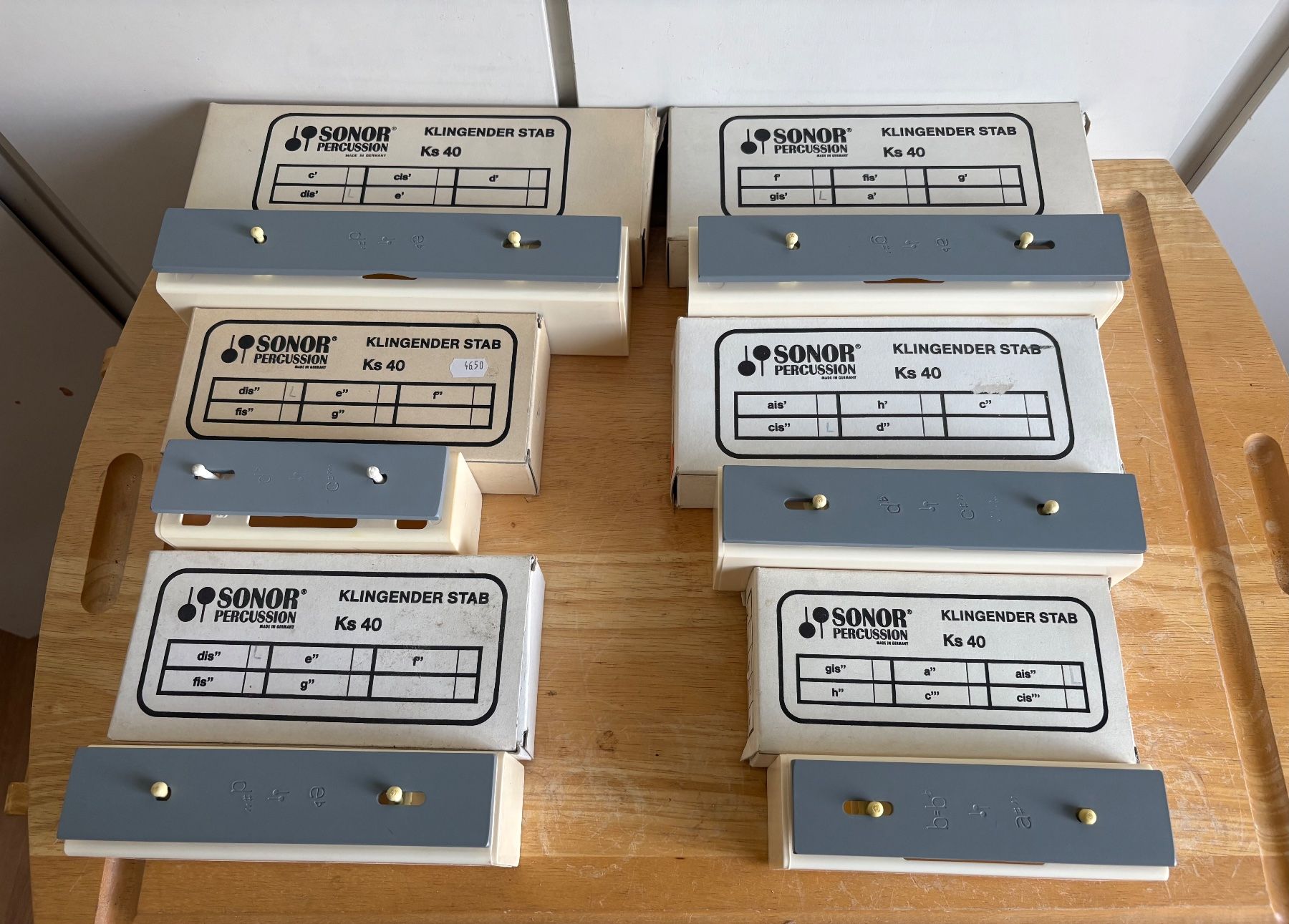 Sonor Strumenti musicali: SONOR Klingender Stab Ks 40 Set ungebraucht – Nuovo e nell'imballaggio originale da Frick venduto da Rukki 1