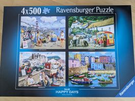 4x500 Ravensburger Puzzle: Happy Days Nr. 8