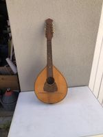 Mandoline 8-saitig Holzkorpus gebrauchter Zustand