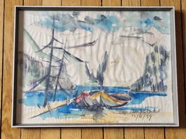 Aquarell Signiert