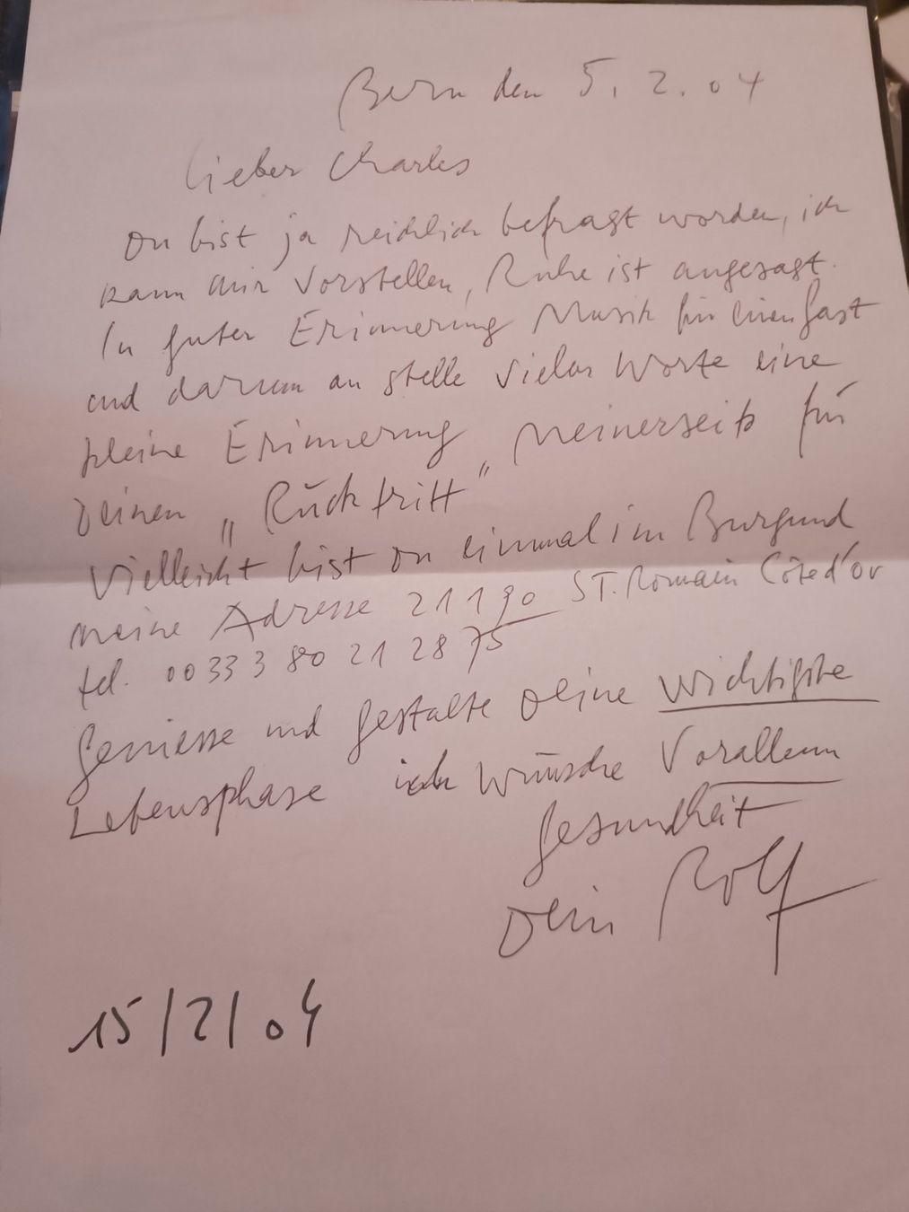 Autografi: Rolf Iseli - Kunst - Handschriftlicher und signierter Brief – Usato da Menziken venduto da Artographs