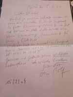 Rolf Iseli - Kunst - Handschriftlicher und signierter Brief