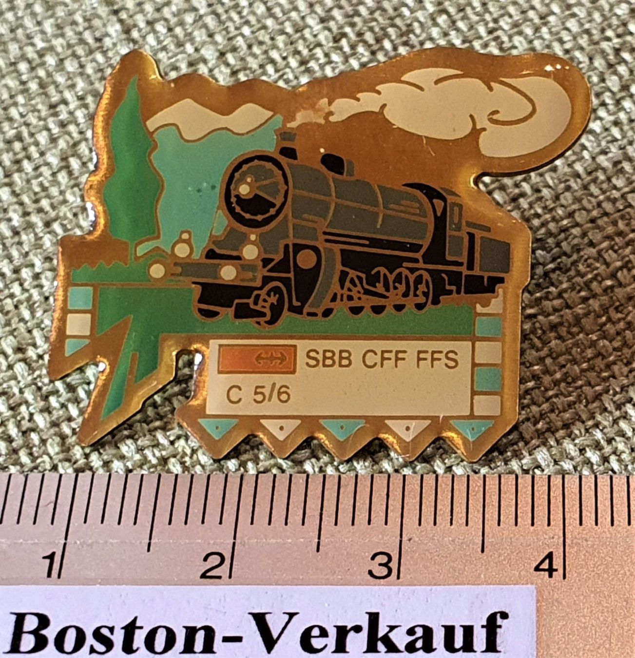 Plaketten & Abzeichen: C936 - Pin SBB CFF FFS C5/6 Lokomotive – Gebraucht aus Reinach BL von Boston-Verkauf 1