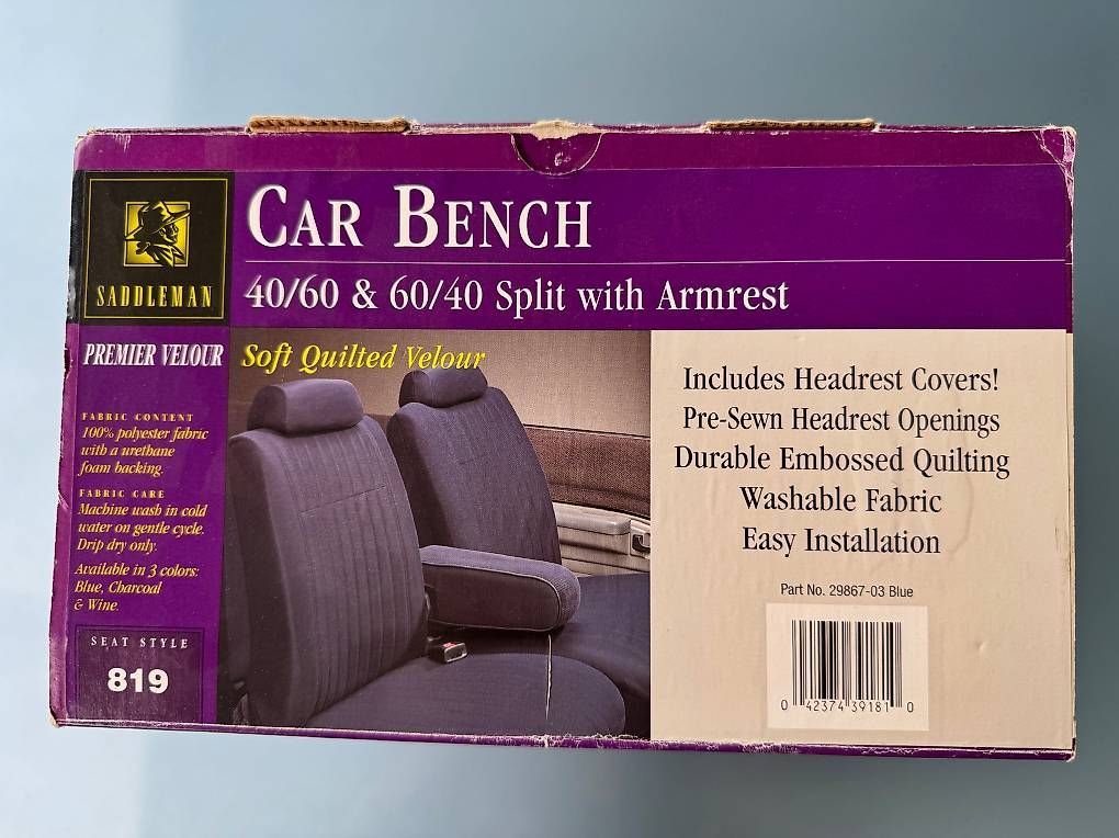 Cover & Protezioni schermo: Saddleman Bench Car Seat Cover Velour – Nuovo e nell'imballaggio originale da Beckenried venduto da RSC2016 1