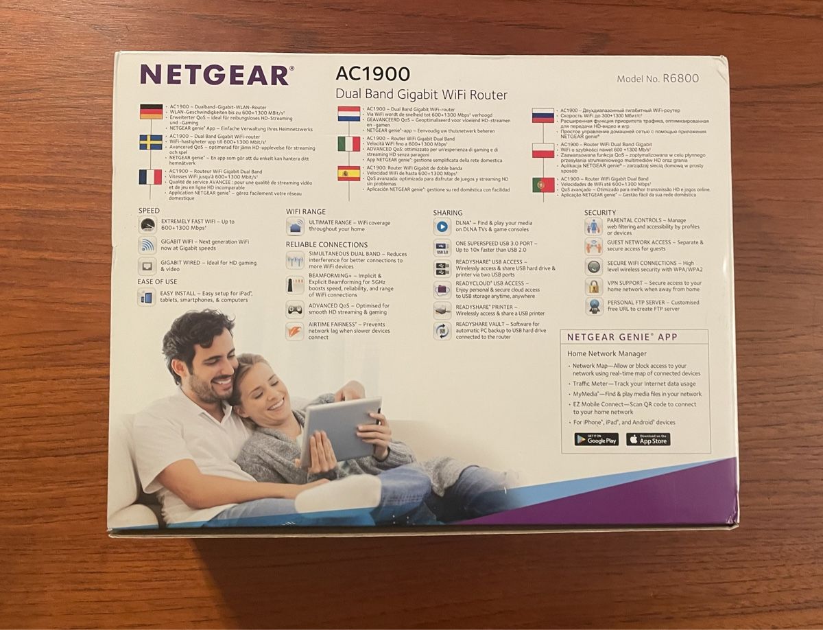 Netgear Modems & Router: NETGEAR AC1900 ROUTER Model No R6800 – Gebraucht aus Zürich von  2