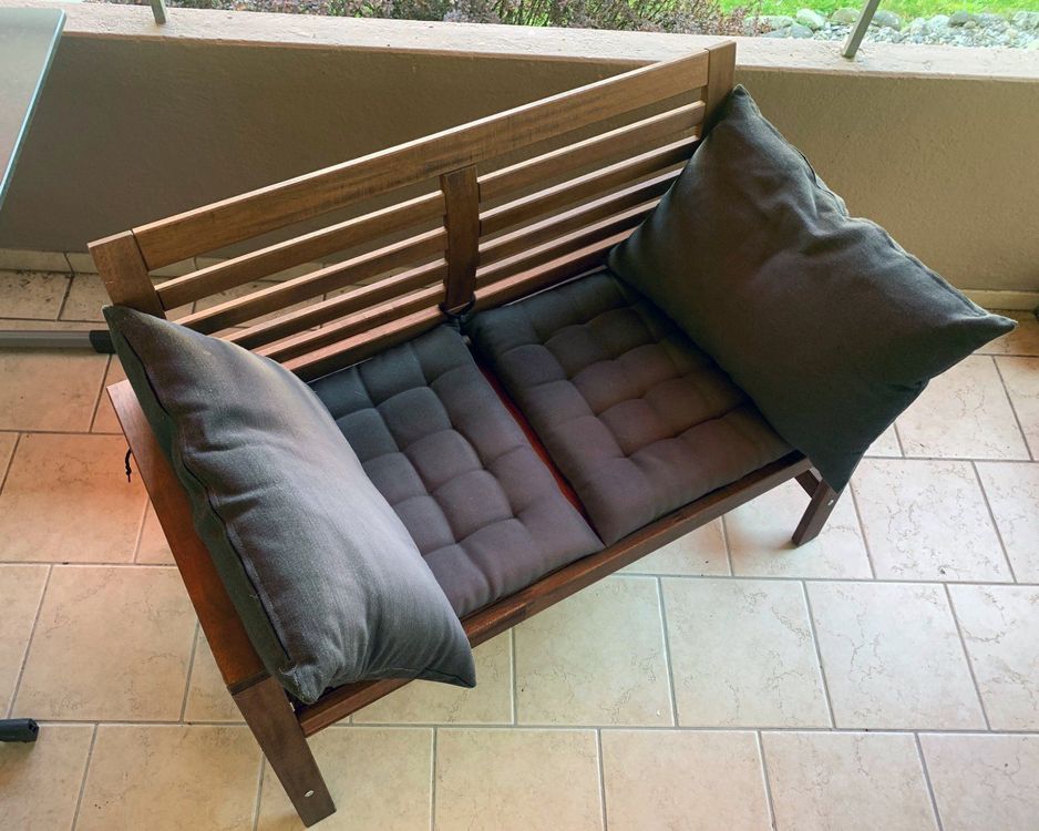 IKEA ÄPPLARÖ Gartenbank inkl. Kissen Kaufen auf Ricardo