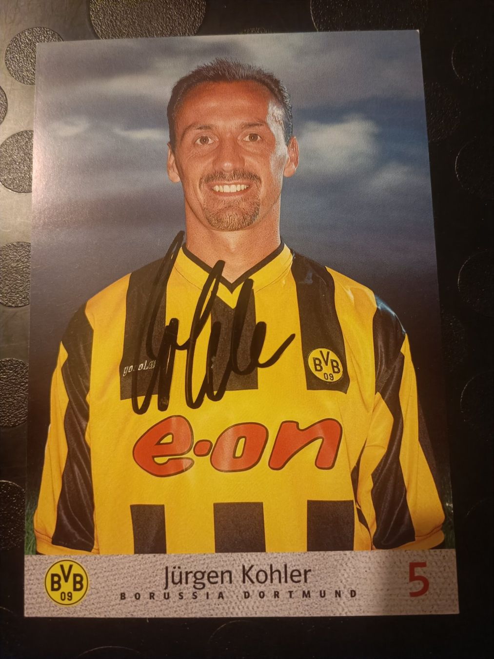 Autografi: Jürgen Kohler - handsigniert BVB - Borussia Dortmund – Usato da Menziken venduto da Artographs