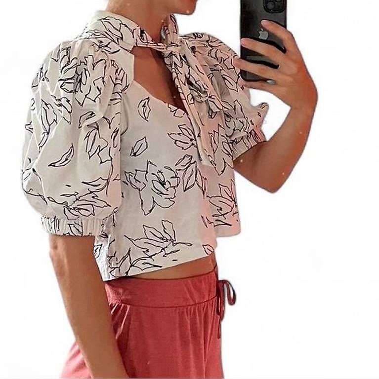 Camicette: romantische Bluse mit Puffärmeln in weiss Gr. 38 – Usato da Zürich venduto da cel_cw9k 3