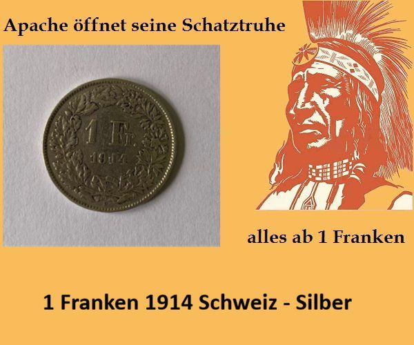Toutes les monnaies: 1 Franken 1914 - Silber - Schweiz – D'occasion à Zürich par Apache4