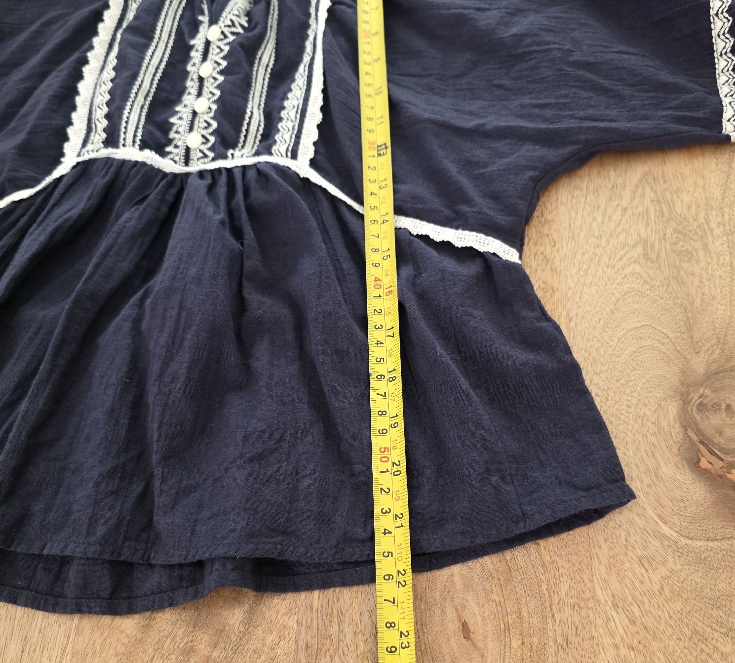 Camicette: Bluse  dunkelblau Grösse S mit Stickerei – Usato da Rheinsulz venduto da Gilea 7