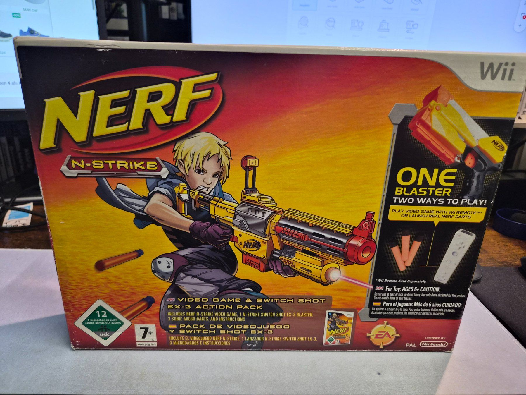 Nintendo Spiele: Nerf N-Strike Action Pack Video Game & Switch Shot EX-3 – Neu und originalverpackt aus Zürich von Joselito0