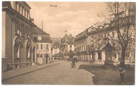 BRUGG: Stadtpassage mit Wetterhäuschen animiert ~1910