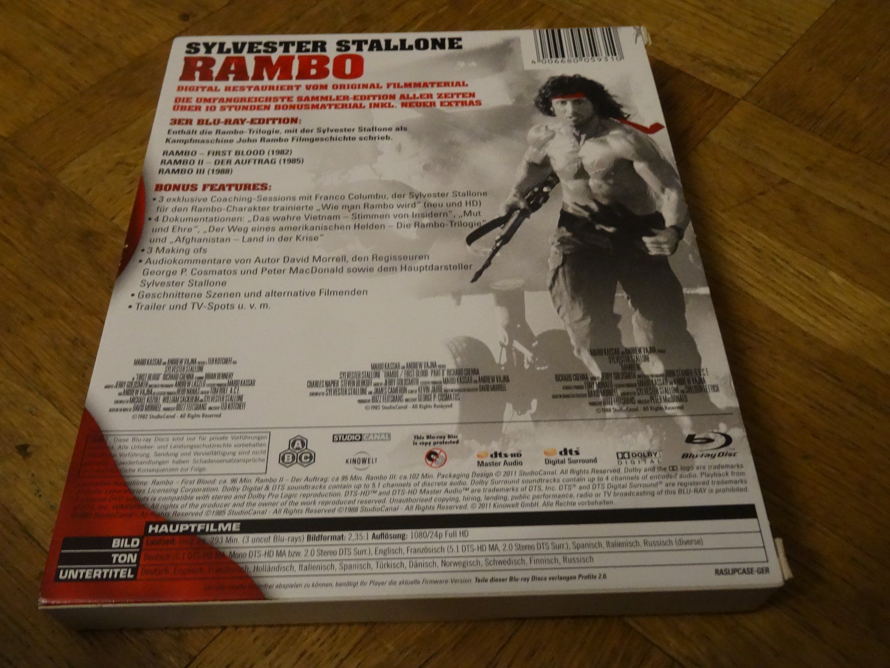 Alle DVDs: Rambo The Trilogy Blu-ray Ultimate Edition gebraucht – Gebraucht aus Olten von Disc-Verkauf 1