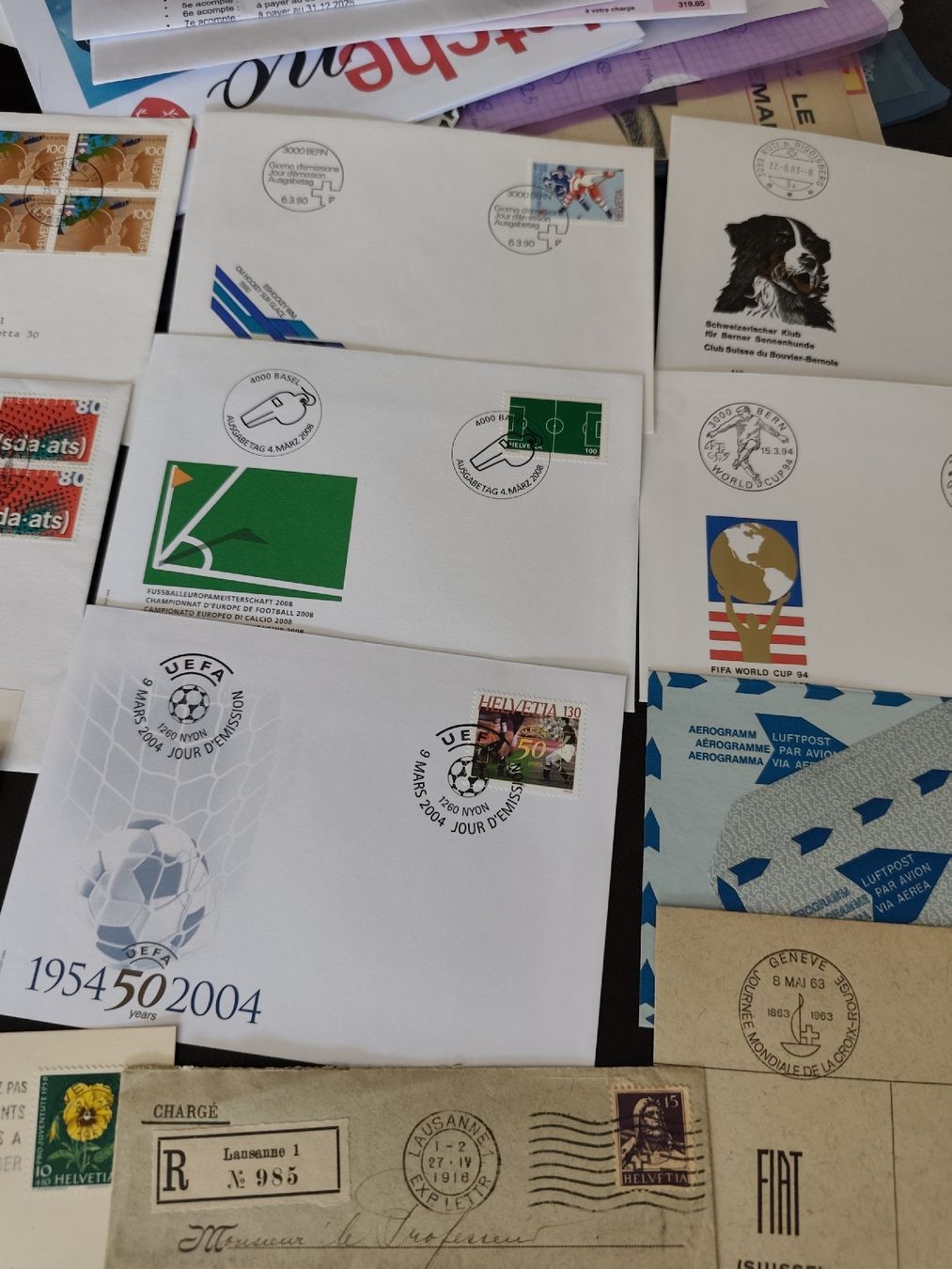 Tutti i francobolli: lot suisse FDC courrier postal chargé oblitérations – Usato da Moléson-s-Gruyères venduto da Greg2707 6