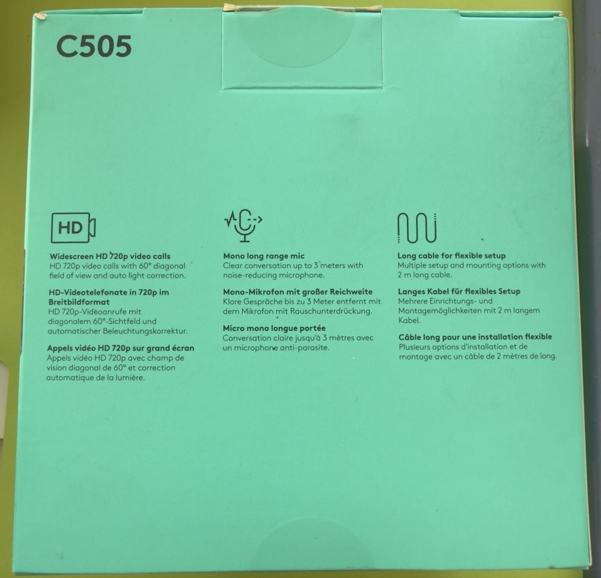 Logitech Webcam: Logitech C505 HD Webcam  – Nuovo e nell'imballaggio originale da Basel venduto da tamy90 4