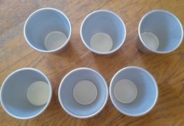 6er Set Alu-Förmchen / Backformen (ca. 7cm Ø) - Top!