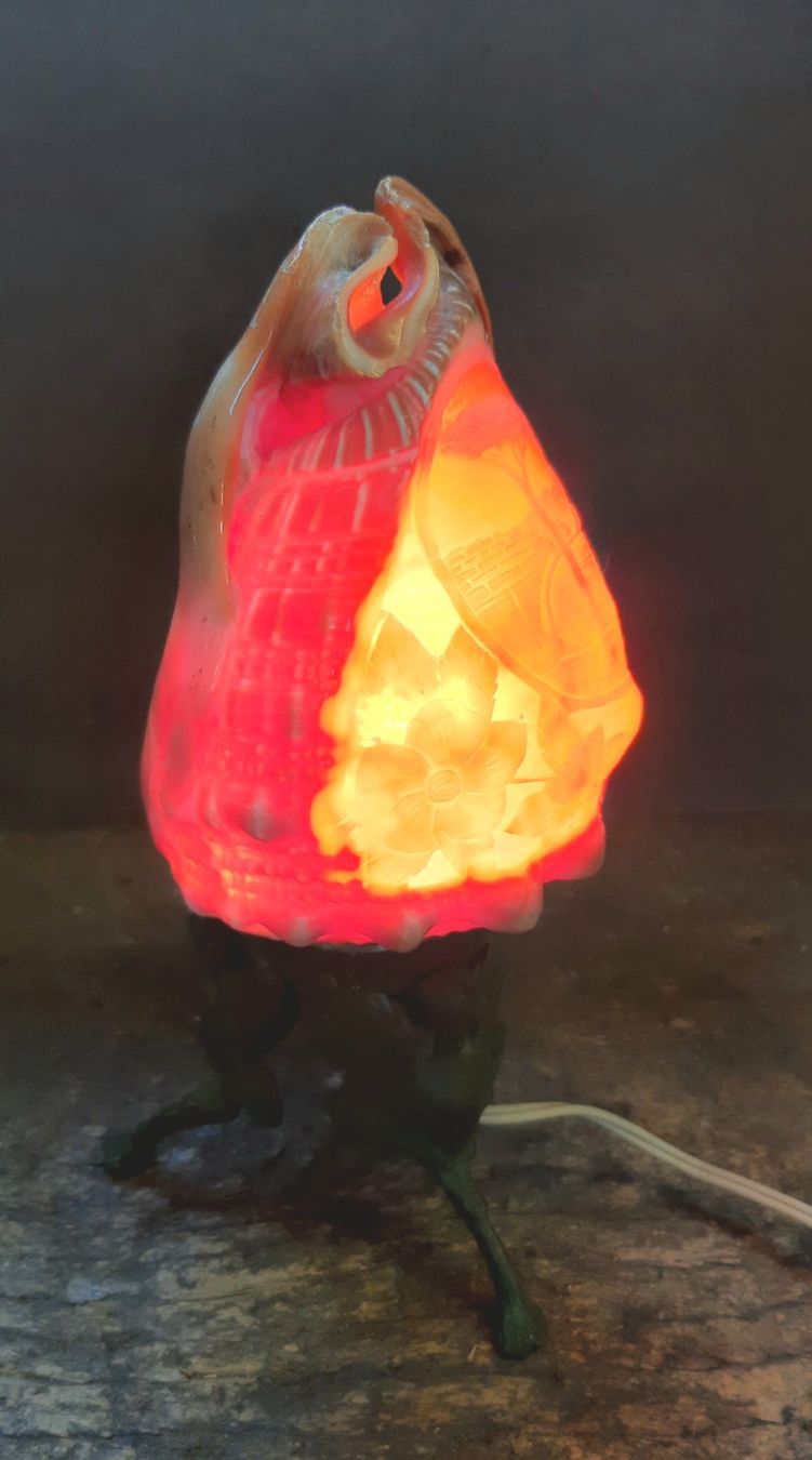 Lampen: Antike mediterrane Muschel Lampe – Gebraucht aus Arbon von torso444 3
