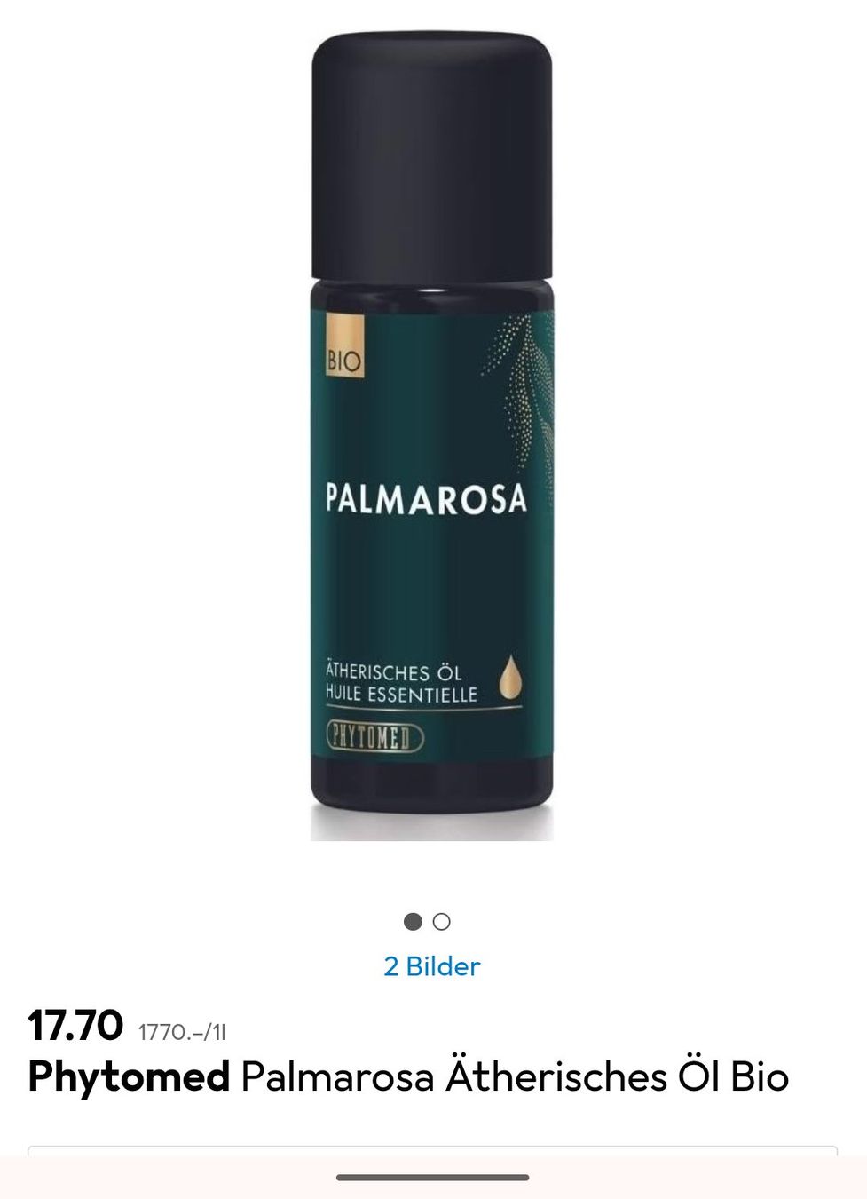 Oli essenziali: Phytomed Palmarosa Ätherisches Öl Bio – Usato da Ostermundigen venduto da om11
