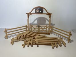 Schleich Pferdekoppel Tor Zaun Zaunelemente
