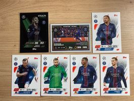 Soccer PSG Match Attax 25/26 Lot 7 Cards 🔥