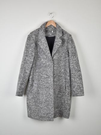 Mint Velvet Kurzmantel Gr.16 (40/42), grau, 55% Wolle