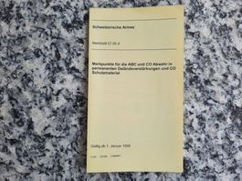 Merkpunkte ABC- und CO-Abwehr in permanenten Befestigungen