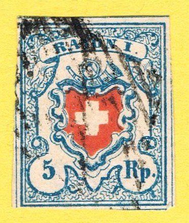 Tutti i francobolli: Rayon I (17II) T23 B1 LO – Usato da Biberstein venduto da Jura39