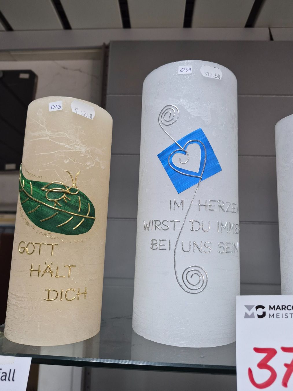 Candele: 379 Posten Kerzen handbemalt aus Liquidation – Nuovo (secondo la descrizione) da Derendingen venduto da Meisterstuecke 2
