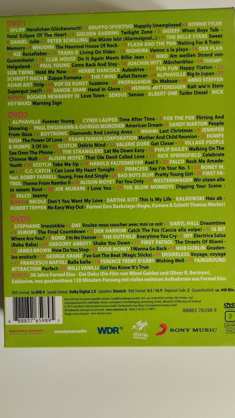 Tutti i DVDs: FORMEL EINS 3 DVD BOXEN MIT JE 3 DVDs – Nuovo (secondo la descrizione) da Basel venduto da Bal-Sagoth 5
