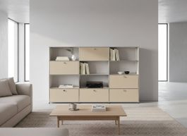 USM Haller Regal 3x4 Beige / Neu (mit A Gestänge)