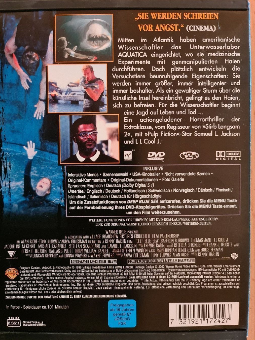 Tutti i DVDs: DVD deep blue sea – Usato da Dintikon venduto da Vexi 1