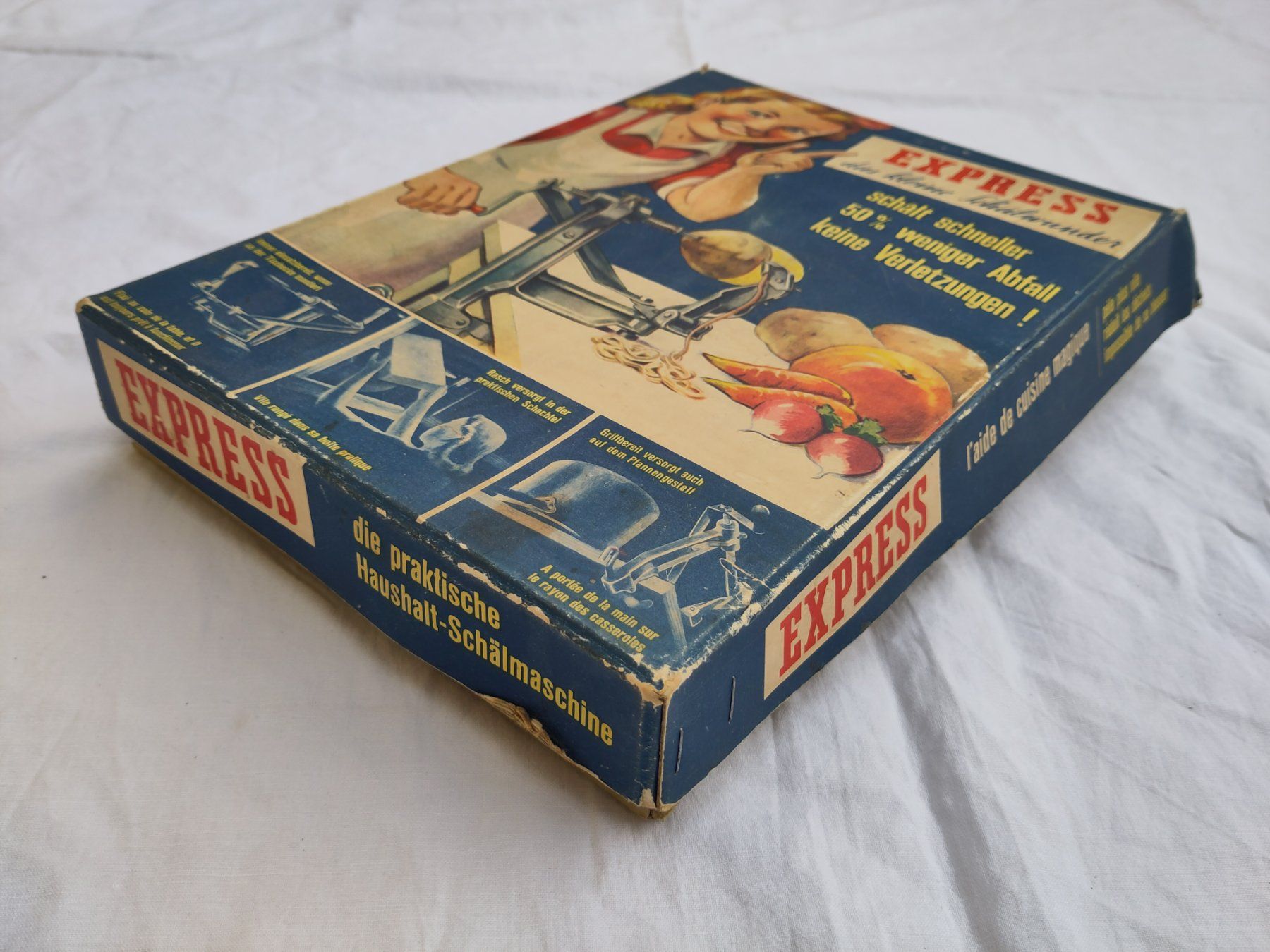 Küchengeräte: Museumsstück "Express Schälmaschine" Swiss made + Patent – Neu und originalverpackt aus Muttenz von Laeckerlihamschter 6