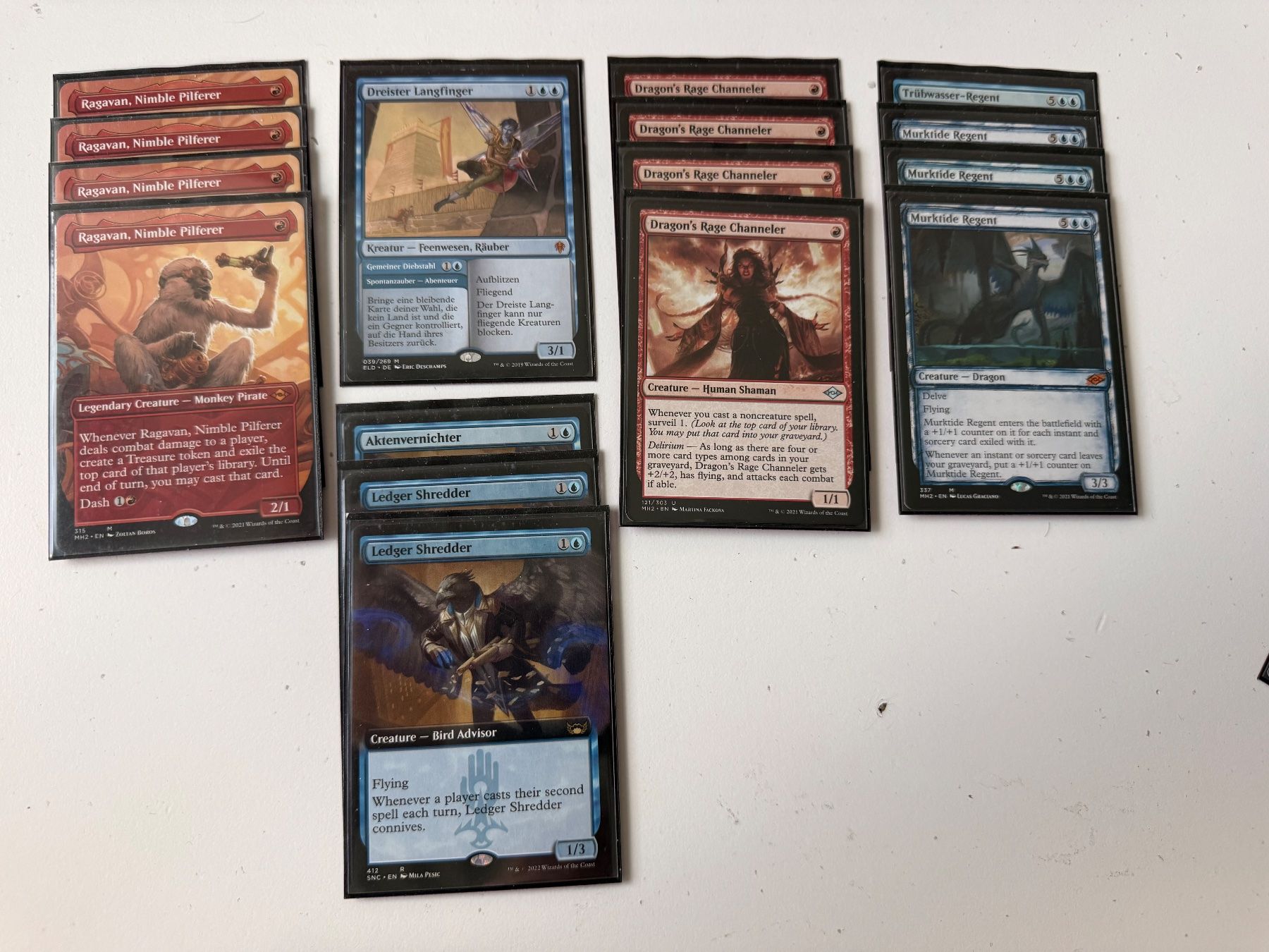 Magic The Gathering Carte collezionabili: MTG Modern - Ragavan/Murktide Deck (Blinged) inkl Sideboard – Usato da Buchs ZH venduto da NOYB0880 1
