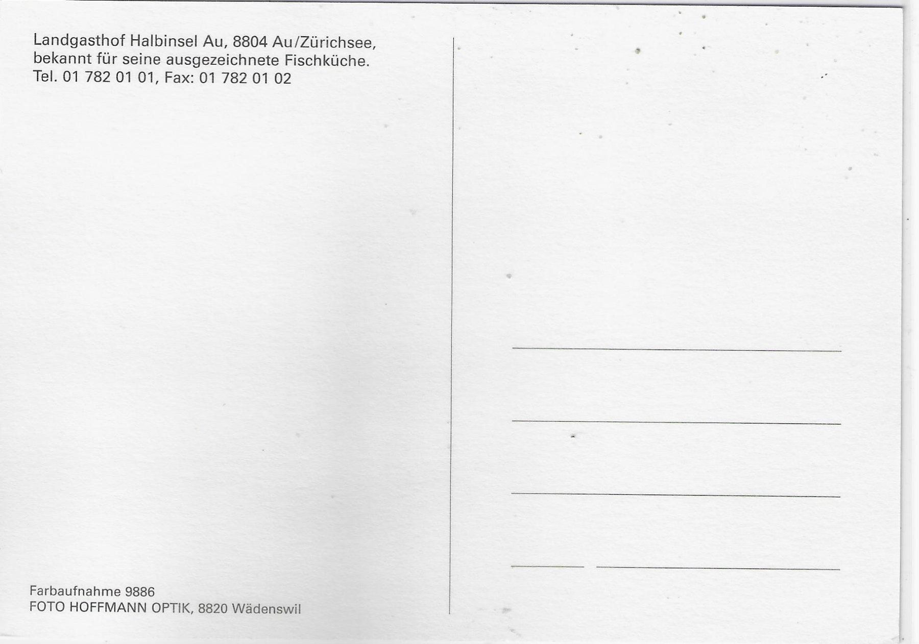 Cartoline postali: Landgasthof Halbinsel Au – Usato da Ettingen venduto da Kartenplanet 1