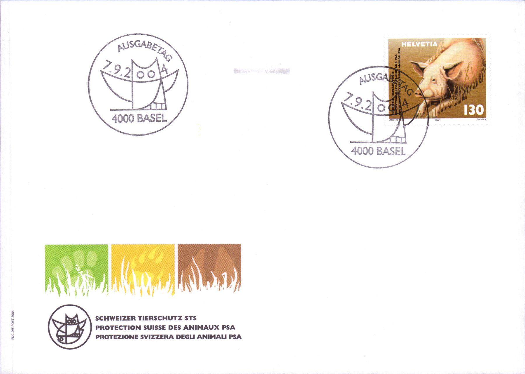 Tutti i francobolli: 2004 FDC Tierschutz        KW 10.00 – Usato da Eggersriet venduto da stamp303 1