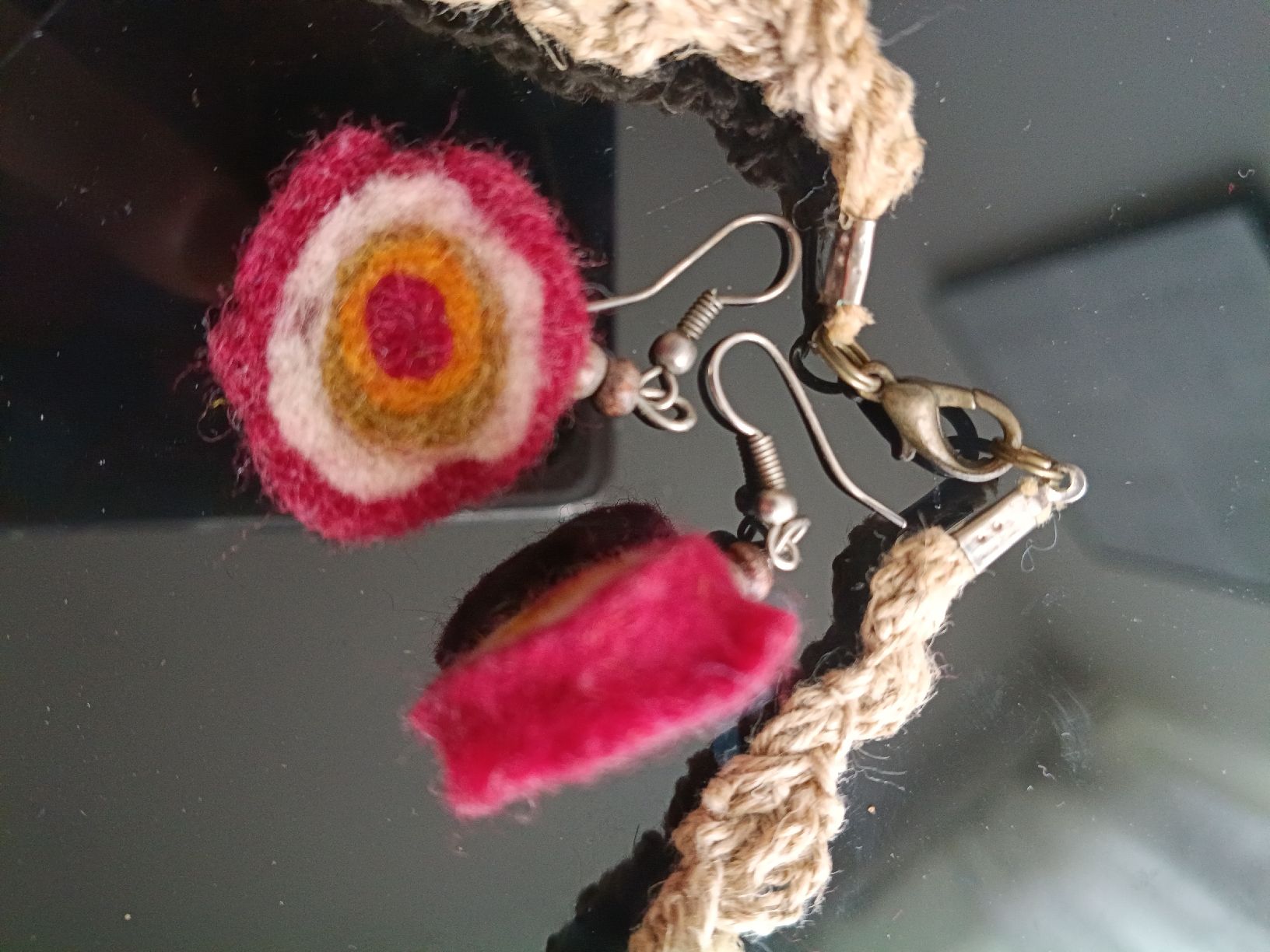 Sonstiger Schmuck: Handmade Wool Necklace and Earrings – Neu (gemäss Beschreibung) aus Zürich von cat_9cvz 2