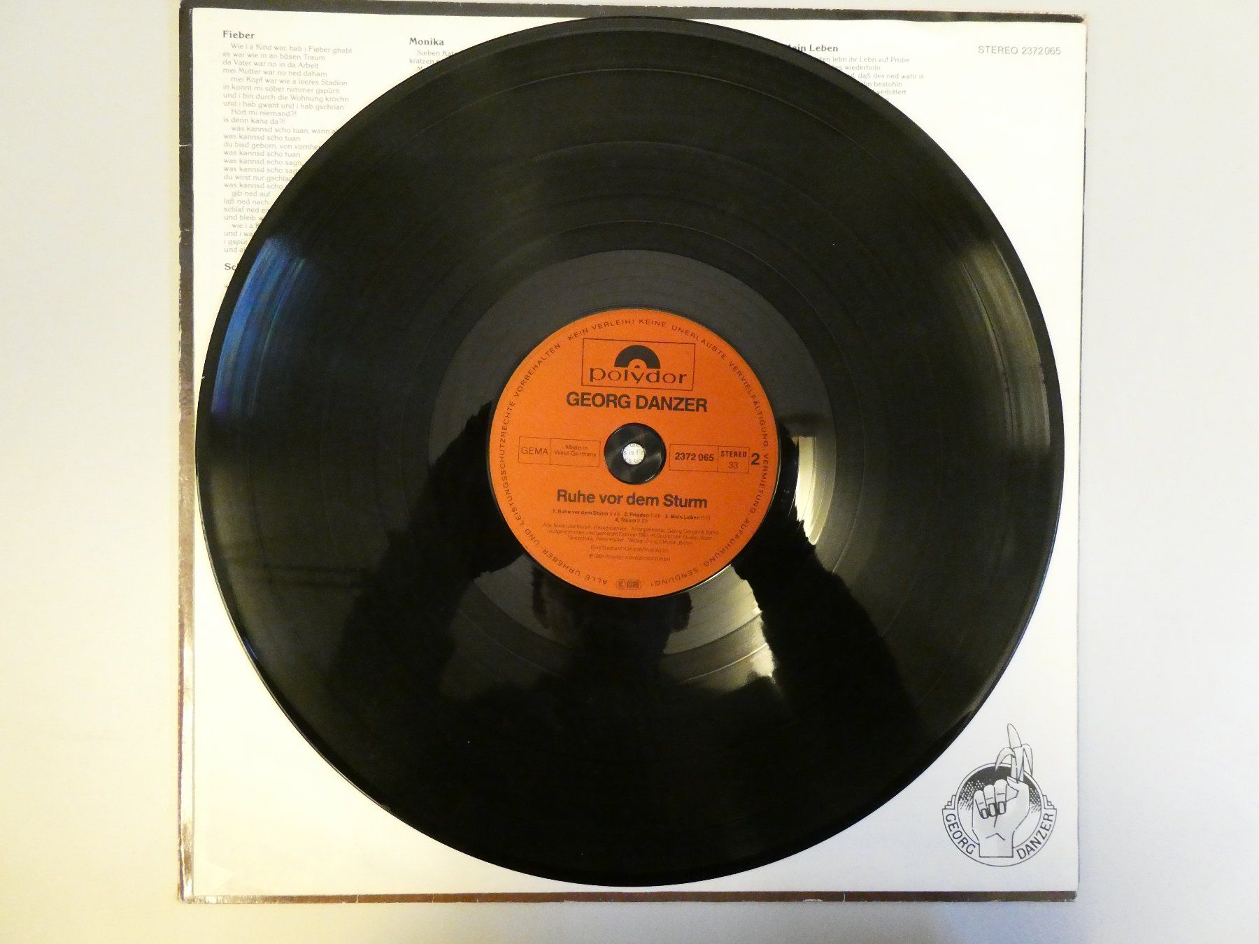 Dischi in vinile: LP "Georg Danzer - Ruhe vor dem Sturm" (VG-) – Usato da Münchenstein venduto da tsp01 4
