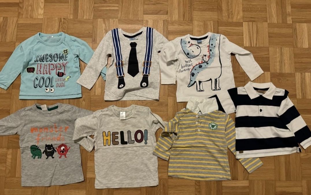 Camicie, T-shirt & Polo: Kinder T-Shirts Langarm Grösse 80 – Usato da Zürich venduto da zd_1965