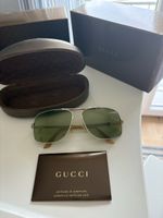 Gucci Sonnenbrille Gold mit Box und Zertifikat