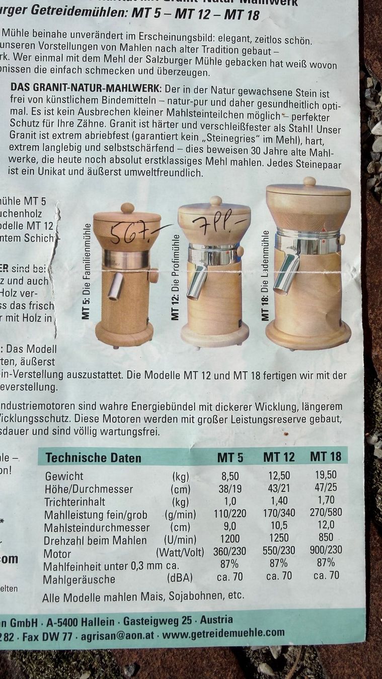 Appareils de cuisine: Getreidemühle – D'occasion à Bad Ragaz par Freiflug 2