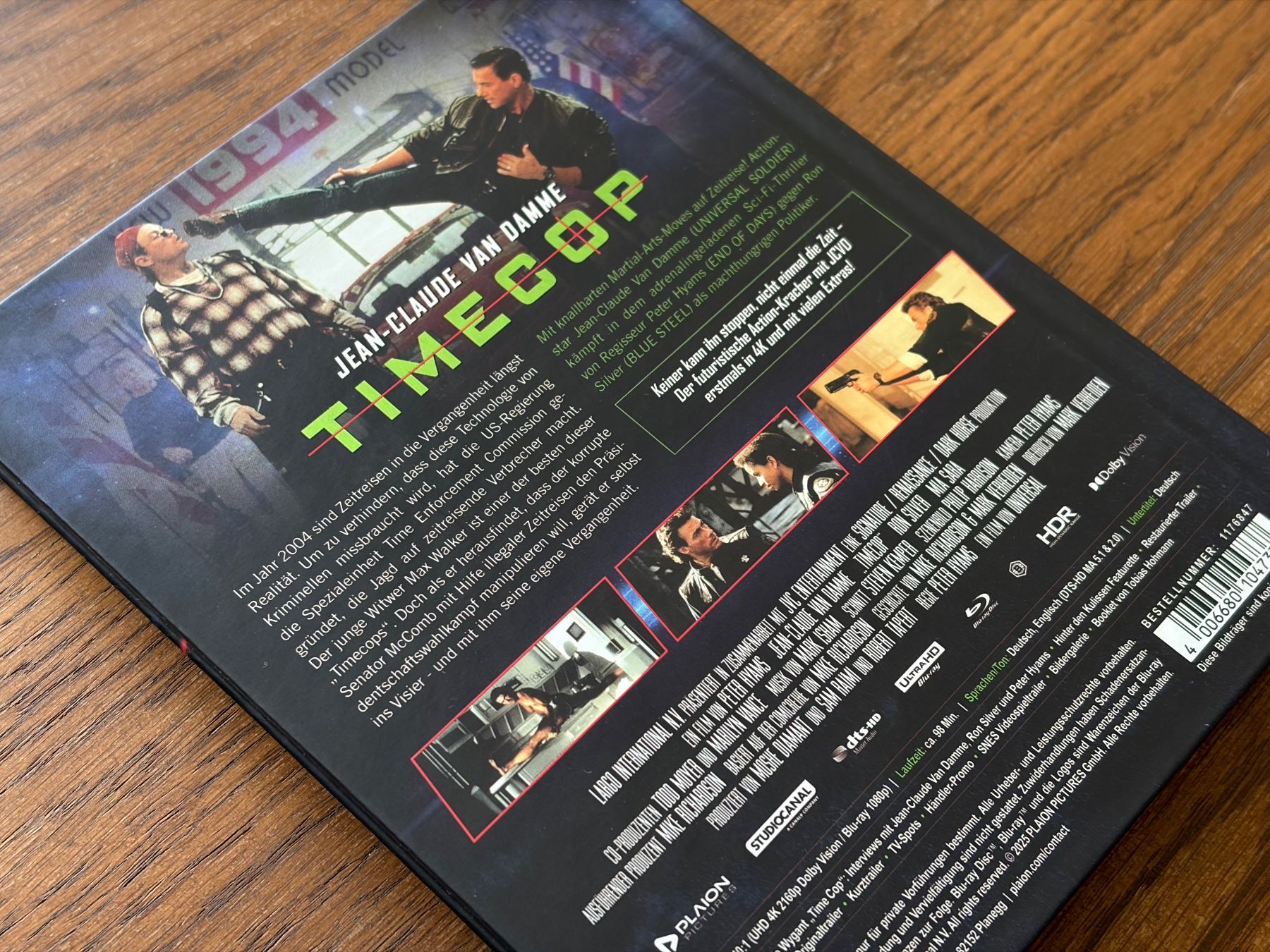 Tutti i DVDs: Timecop Mediabook (4K+Blu-ray) – Usato da Knonau venduto da Vincent_vega84 4