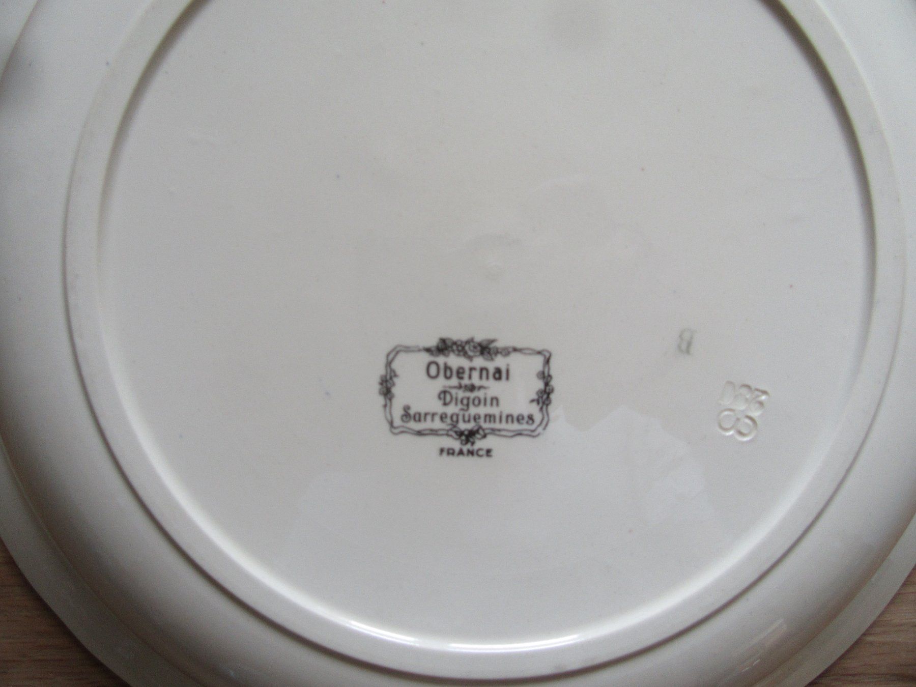 Plateaux: Plat Obernai Sarreguemines – D'occasion à Porrentruy par Jvallat 2
