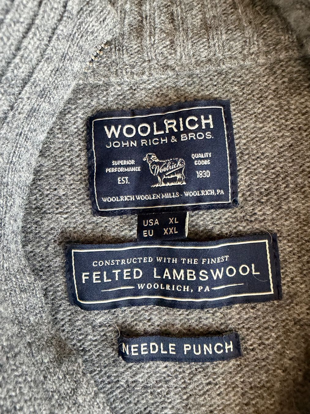 Woolrich Maglioni & Felpe: WOOLRICH JOHN RICH & BROSS Pullover Größe XL / Lambswool/ – Usato da Interlaken venduto da Bona55 3