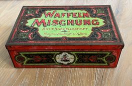 rare antike Blechdose "Rooschütz Heuberger & Co, Bern" 30er
