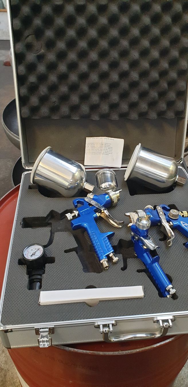 Tutti gli attrezzi: Spritzpistolen Set – Nuovo e nell'imballaggio originale da Müllheim Dorf venduto da Linus18 3